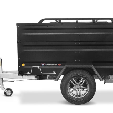 TPV Kofferanhänger 1300kg KT-EB3 Offroad Plus Bordwanderhöhung Geschlossen Gebremst Anthrazit