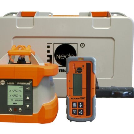 NEDO PRIMUS 2 H2N mit Acceptor Digital – Rotations- / Neigungslaser horizontal