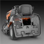 HUSQVARNA TC 242 T mit Schneeschild 120Plus & Gartentraktoren Anhänger 275