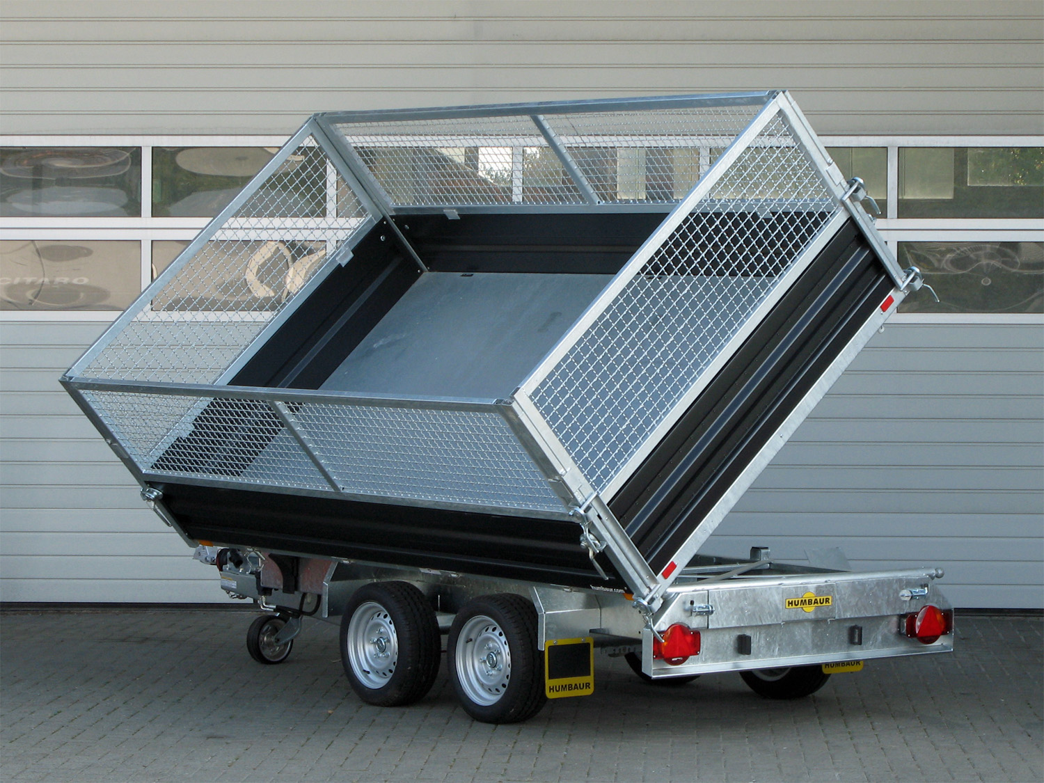 Humbaur HTK 3000.31 STAHL E-Pumpe, Stahlgitteraufsatz 800 mm