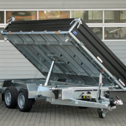 Humbaur HTK 3500.31 STAHL E-Pumpe, Rampen und Stützen